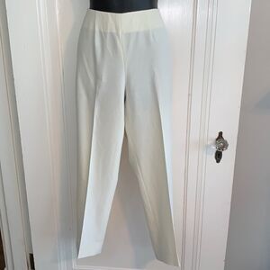 Margaret M off white fitted pants